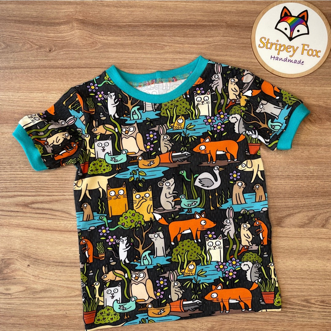 Animal Garden Cotton Jersey / French Terry