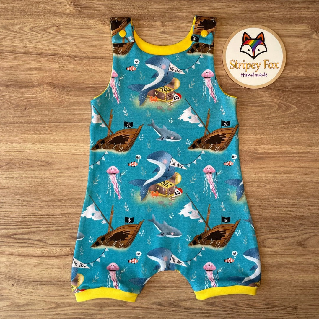 Shortie Romper Dungarees - All Fabrics