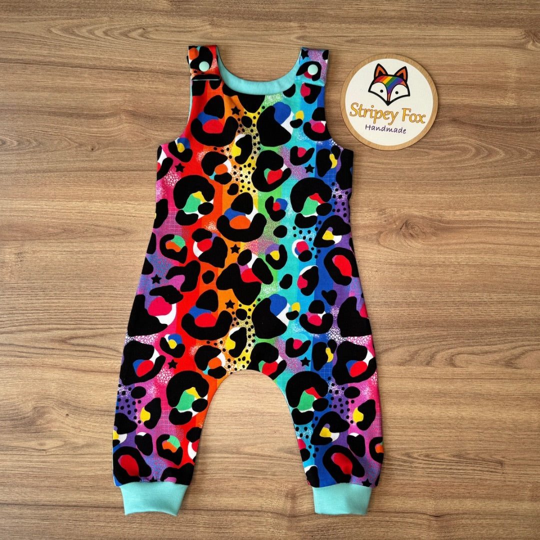 Rainbow Leopard Cotton Jersey