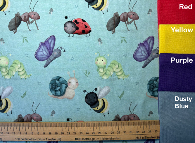 Cute Bugs Exclusive Cotton Jersey