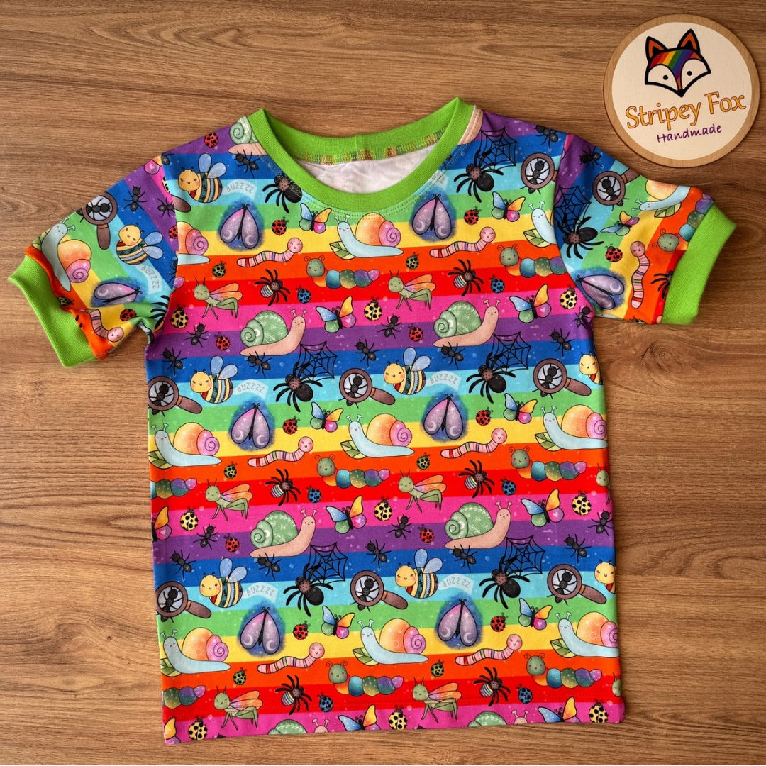 Rainbow Bugs Exclusive Cotton Jersey