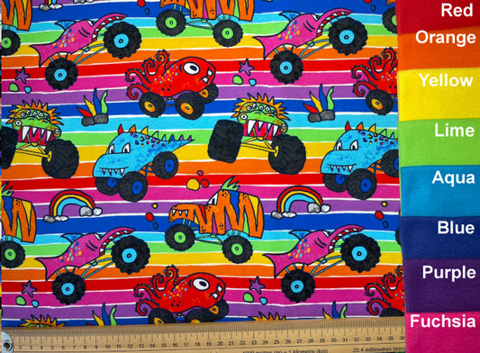 Rainbow Trucks Exclusive Cotton Jersey