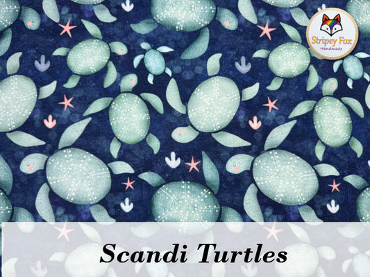 Scandi Turtles Cotton Jersey