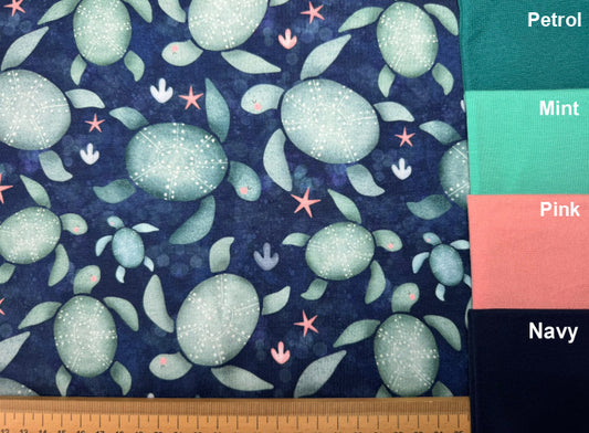 Scandi Turtles Cotton Jersey