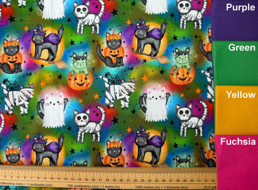 Spooky Cats Exclusive Cotton Jersey