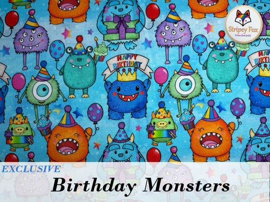 Birthday Monsters Exclusive Cotton Jersey