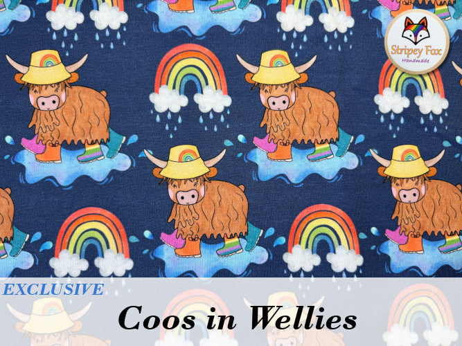 Coos in Wellies Exclusive Cotton Jersey