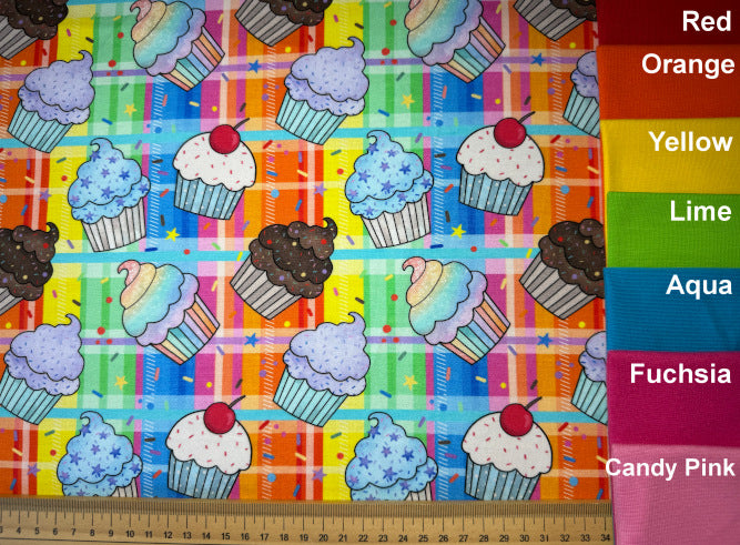 Cupcakes Cotton Jersey