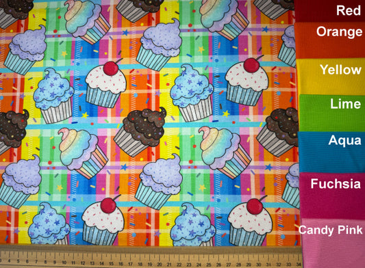 Cupcakes Cotton Jersey