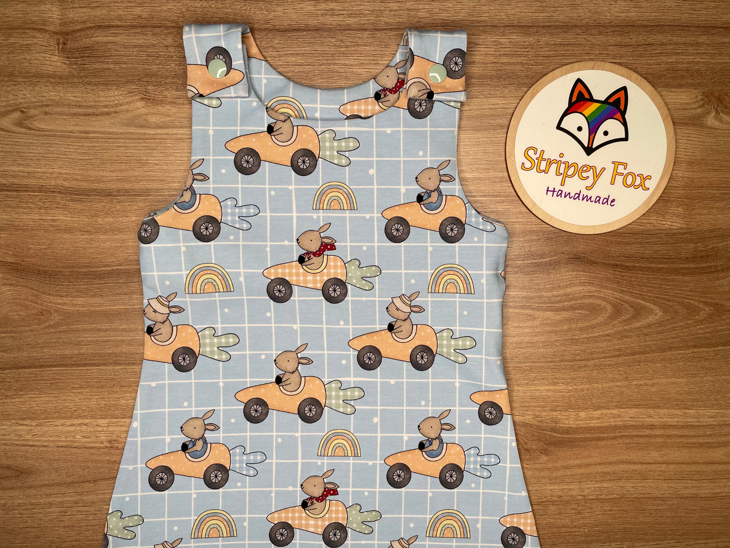 Carrot Cars Romper Dungarees 6-12 months