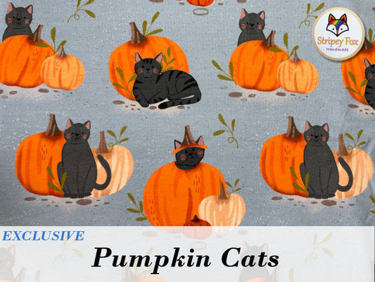 Pumpkin Cats Exclusive Cotton Jersey