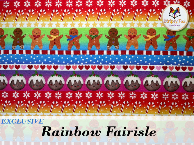 Rainbow Fairisle Exclusive Cotton Jersey / French Terry