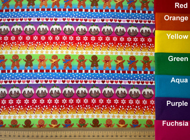 Rainbow Fairisle Exclusive Cotton Jersey / French Terry