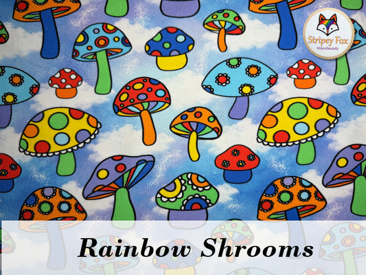 Rainbow Shrooms Organic Cotton Jersey