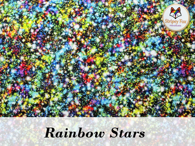 Rainbow Stars Cotton Jersey