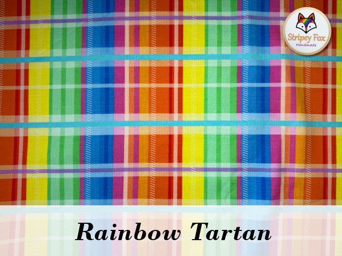 Rainbow Tartan Cotton Jersey