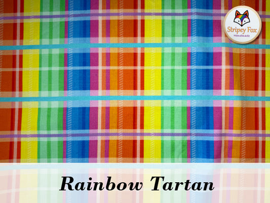 Rainbow Tartan Cotton Jersey