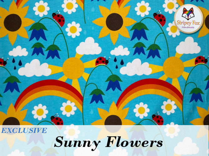 Sunny Flowers Exclusive Cotton Jersey