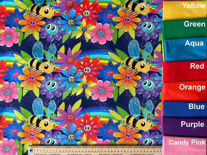 Bee Garden Cotton Jersey