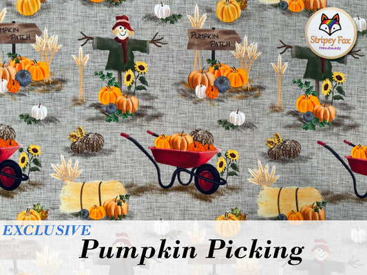 Pumpkin Picking Exclusive Cotton Jersey