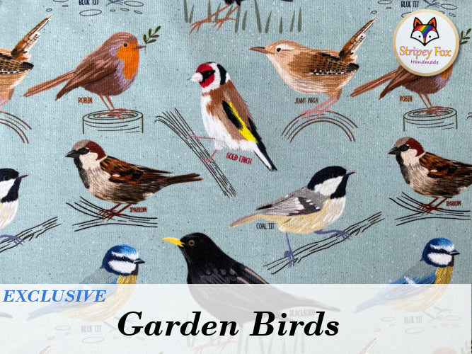 Garden Birds Exclusive Cotton Jersey