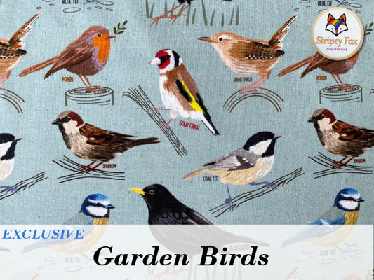 Garden Birds Exclusive Cotton Jersey