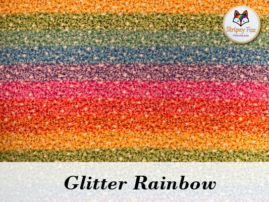 Glitter Rainbow Cotton Jersey