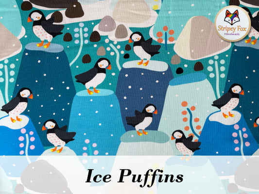 Ice Puffins French Terry