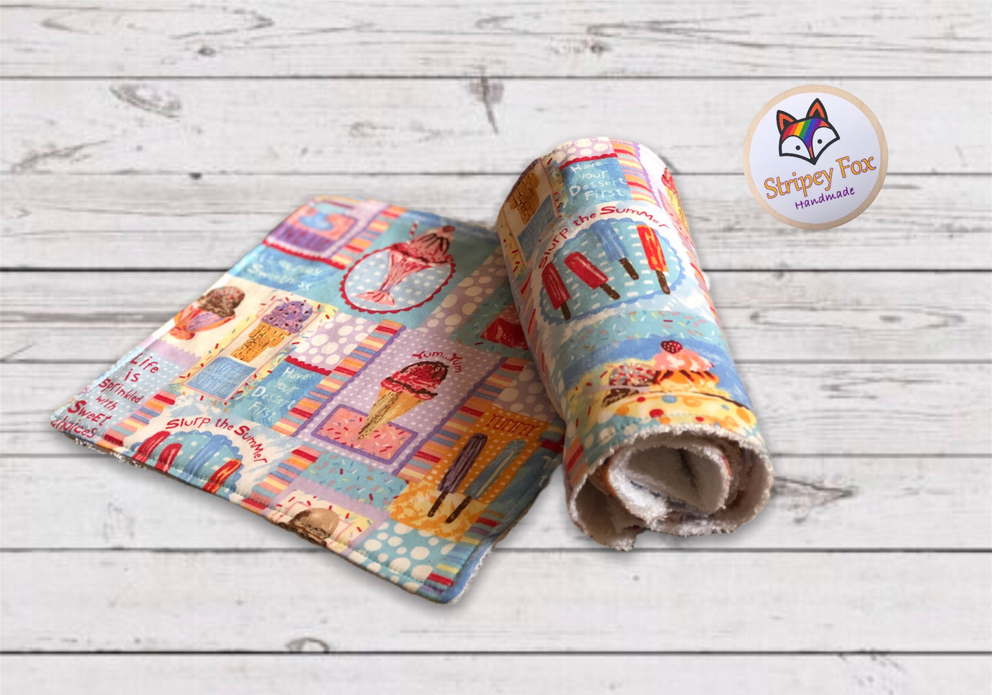 Retro Ice Cream Reusable Kitchen Roll