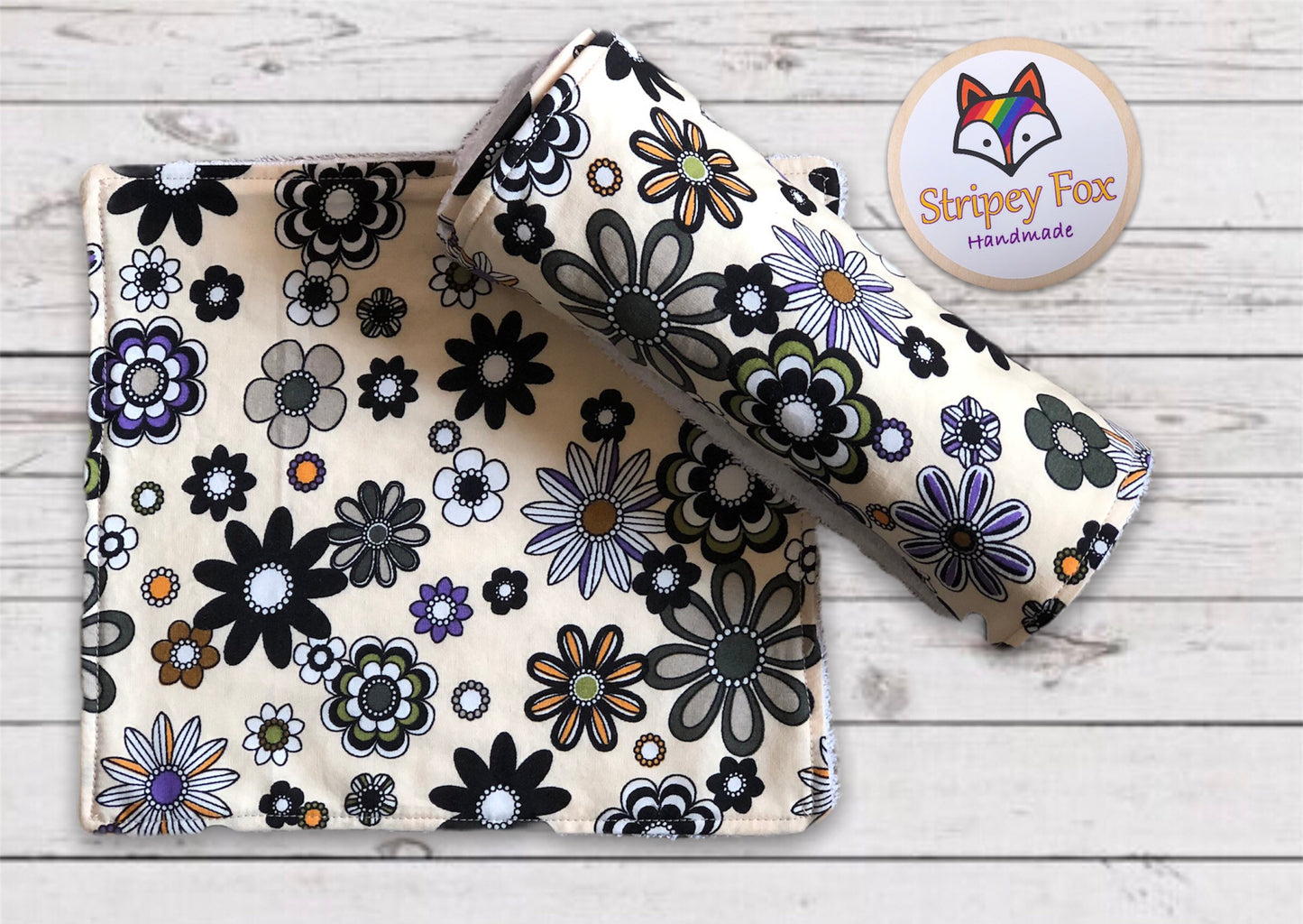 Retro Flowers Reusable Kitchen Roll