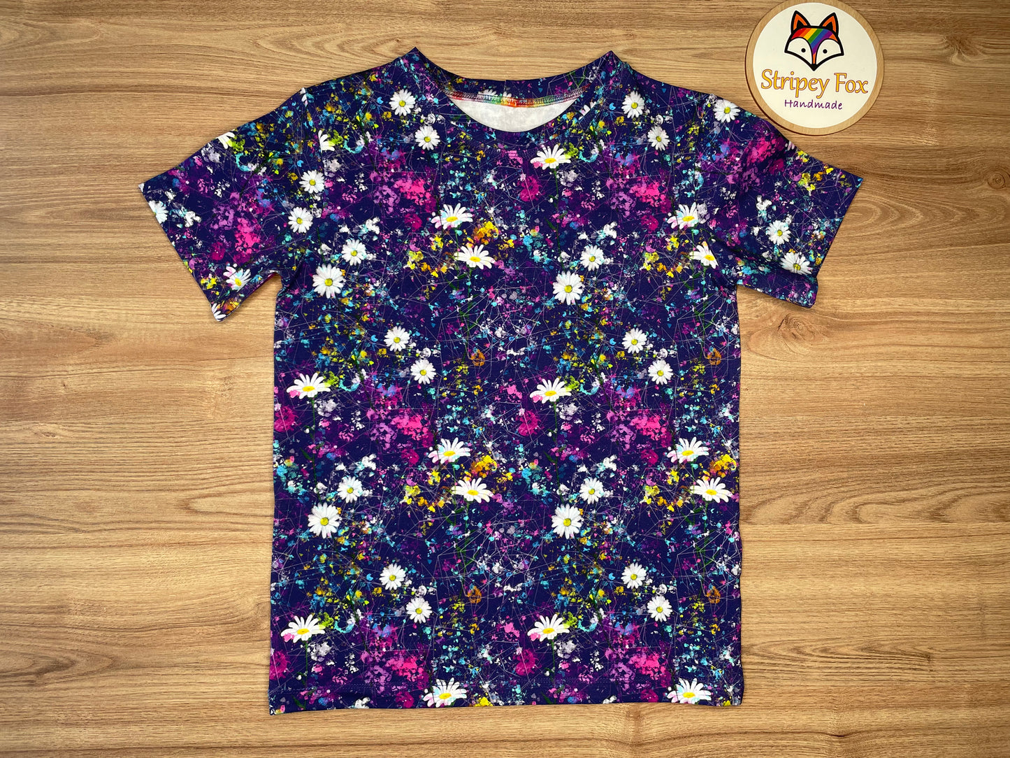 Purple Daisies Cotton Jersey