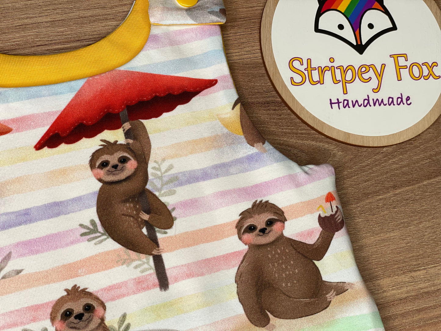 Sloths Bummie Romper 6-12 months