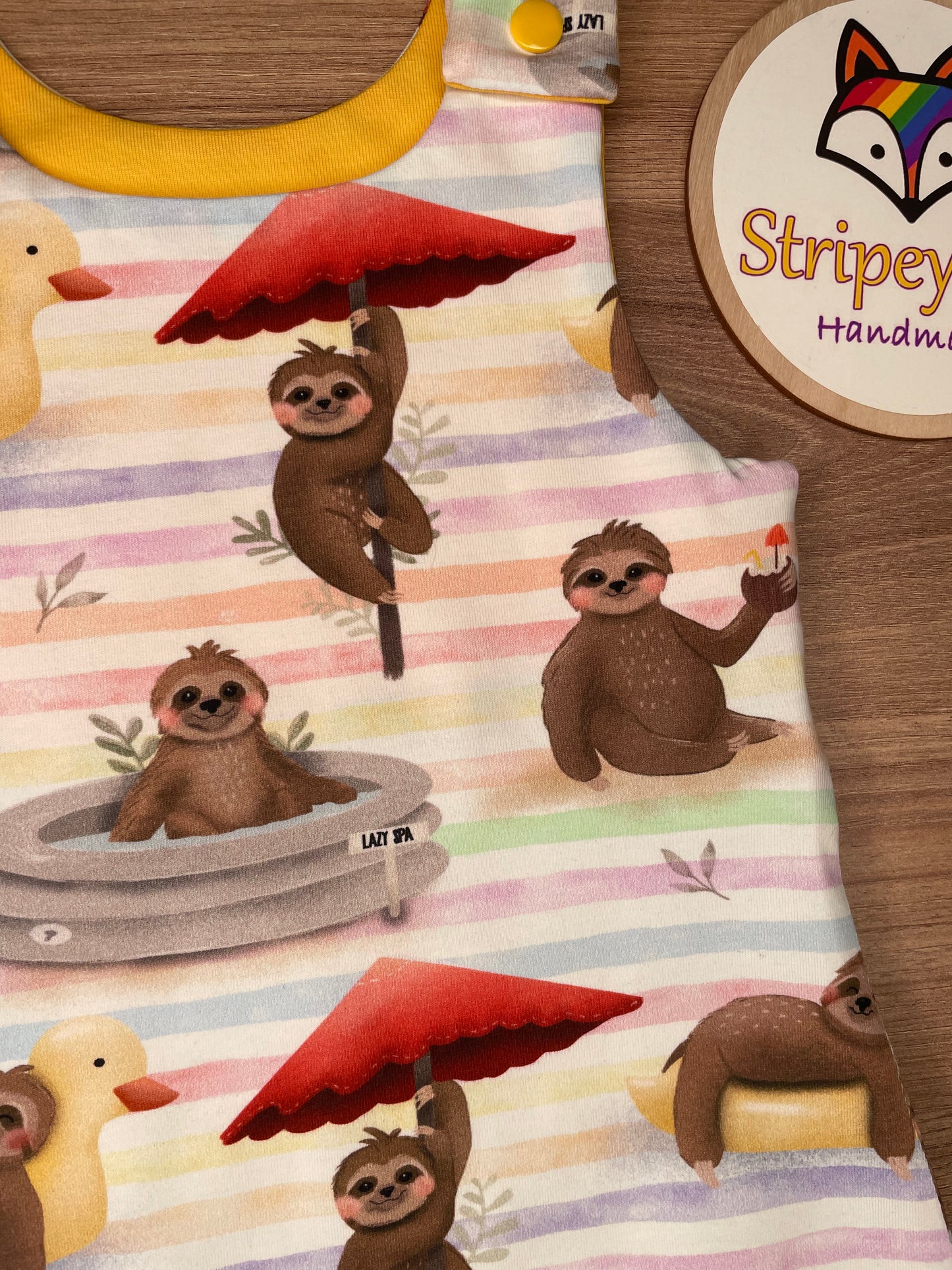 Sloths Bummie Romper 6-12 months