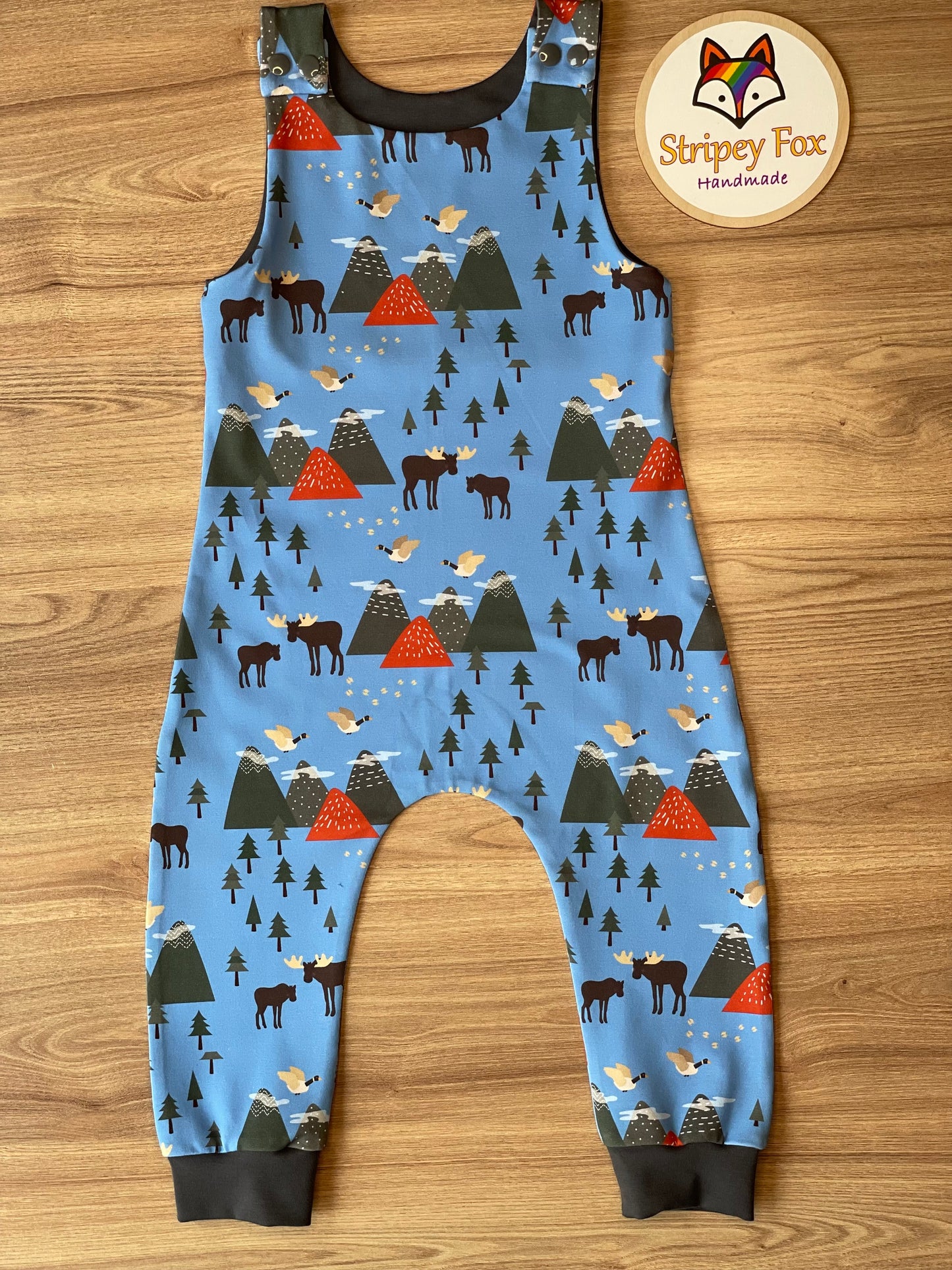 Moosey Goosey Romper Dungarees 12-18m