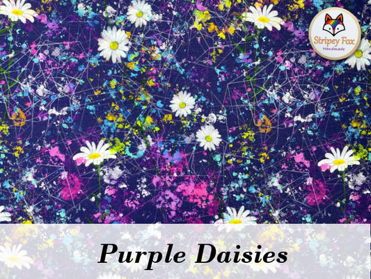 Purple Daisies Cotton Jersey