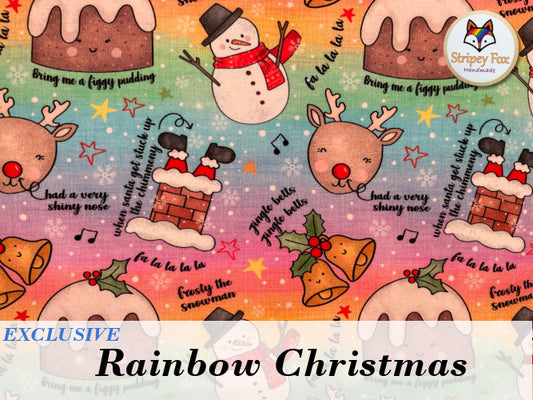 Rainbow Christmas Exclusive Cotton Jersey