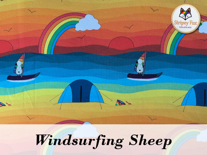 Windsurfing Sheep Cotton Jersey